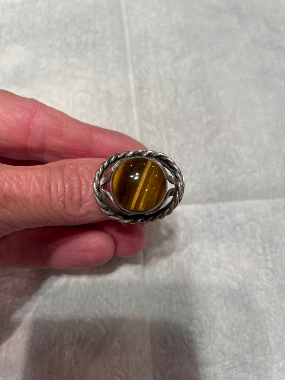 Tiger eye ring